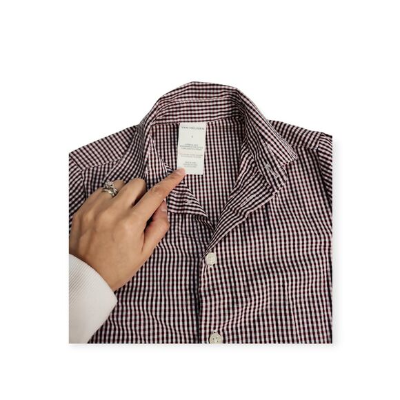 Van Heusen Boys Sz 5 Plaid Button Down Long Sleeve Shirt Preppy Holiday Party - Picture 2 of 7